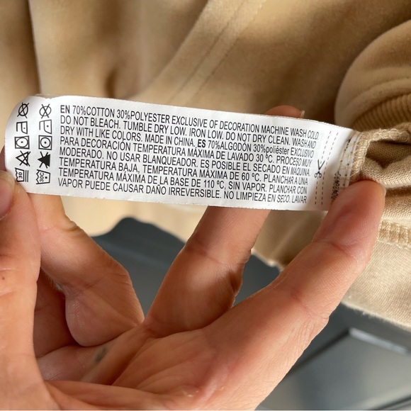 JUICY COUTURE X forever 21 collab track velour hoddie zip-up Beige size 1X y2k - Picture 5 of 6